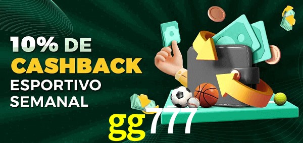 10% de bônus de cashback na gg777